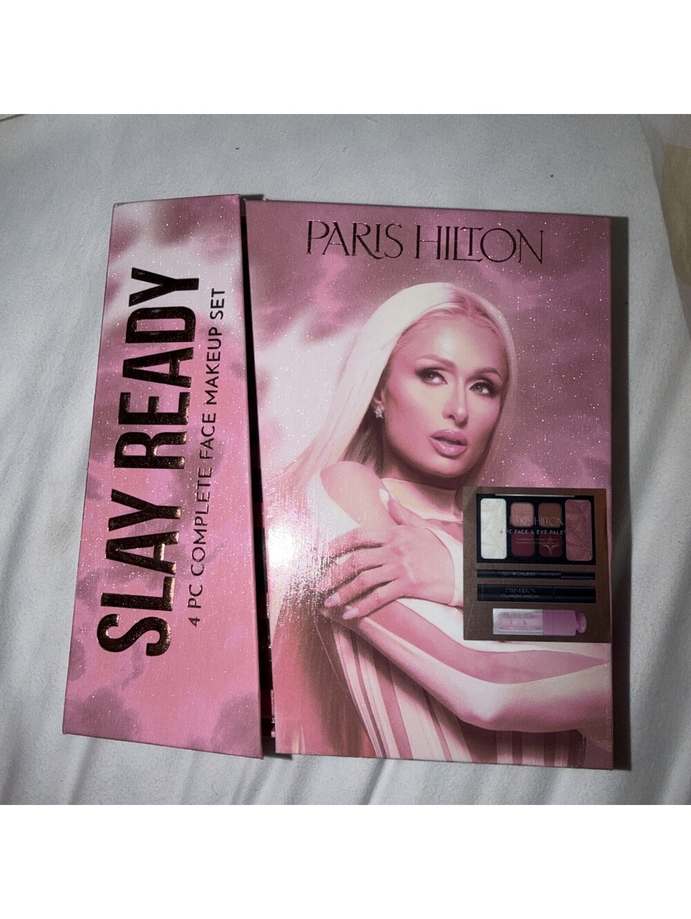 Paris Hilton Complete Face & Eye Palette Makeup 4-Pc w/ Mirror